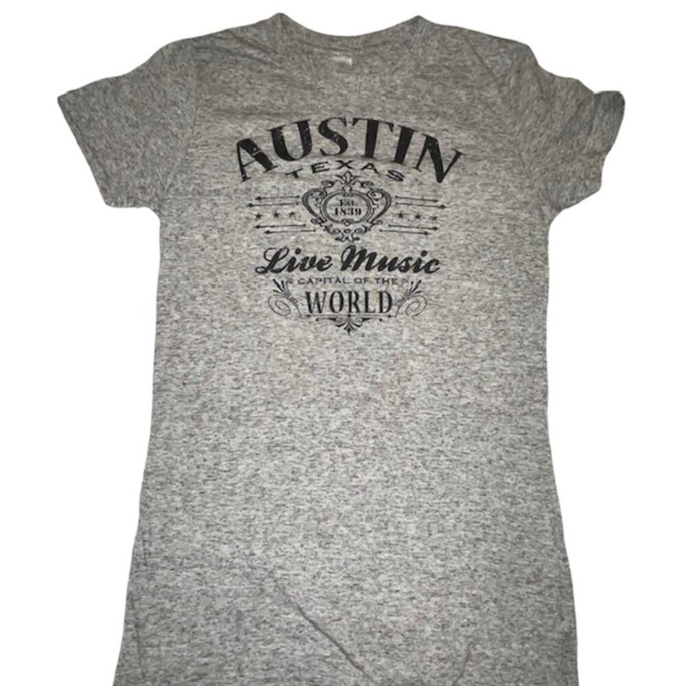 Austin Texas Live Music Capital of the World Women's Tee Sz M